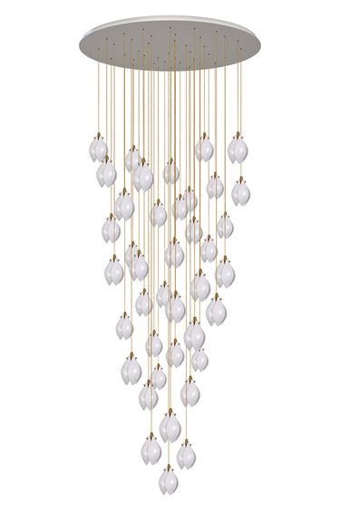 Ceramic Petal Art Chandelier